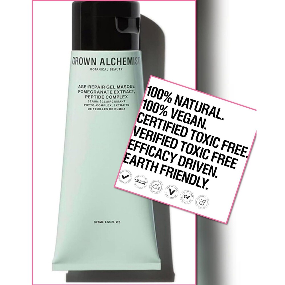 Grown Alchemist Age-Repair Gel Masque Pomegranate Peptide Renew Plump Hydrate